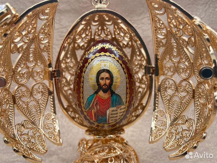 Яйцо Фаберже Пасхальное с Иисусом Христом