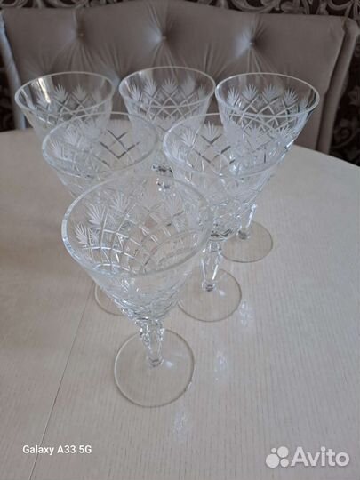 Фужеры хрустальные СССР