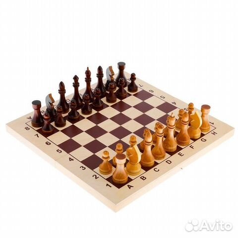 Шахматы большие деревянные, 43x43см
