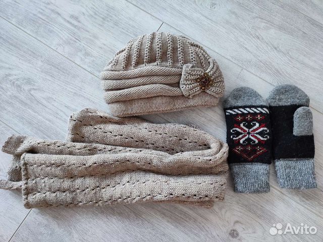 Шапка Шарф Варежки