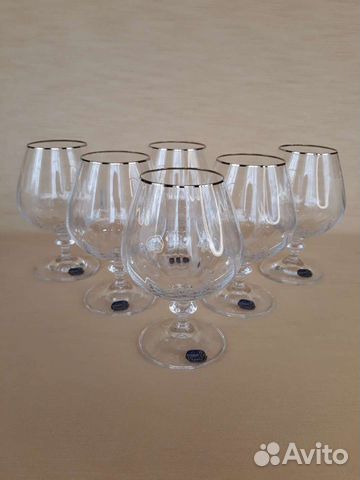 Набор коньячных бокалов/фужеров Bohemia Crystal