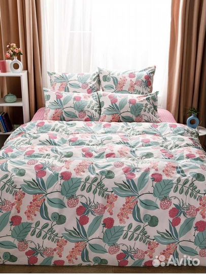 Белье постельное 2х спальное с евро наволочками