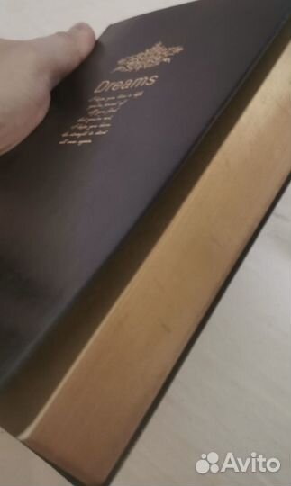 Блокнот в кожаной обложке