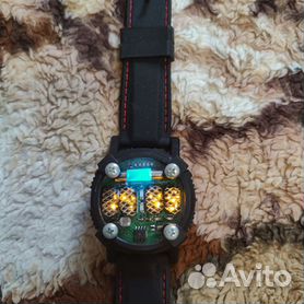 Часы наручные: Часы на газоразрядном индикаторе в стиле Метро 2033