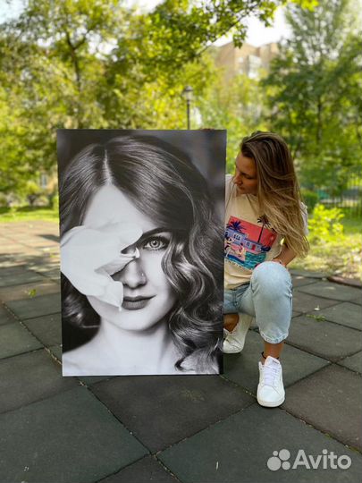 Портрет по фото, картина на холсте