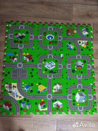 Детский коврик для ползания пазл