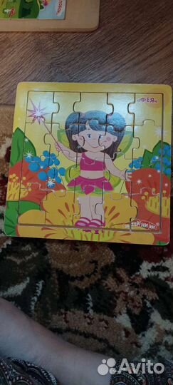 Деревянные пазлы для детей от 2х лет