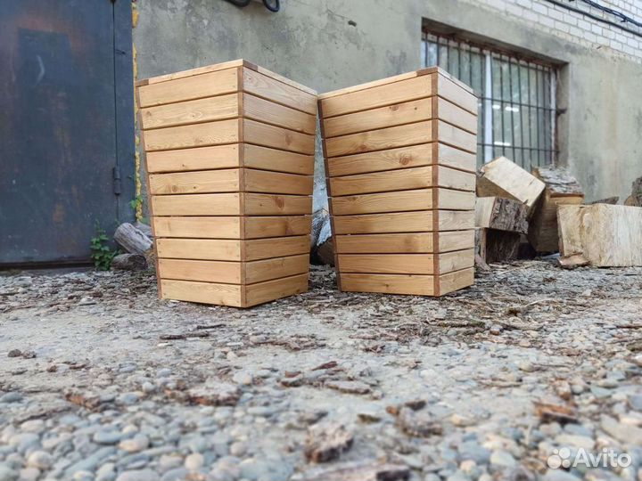 Кашпо горшки вазоны из дерева