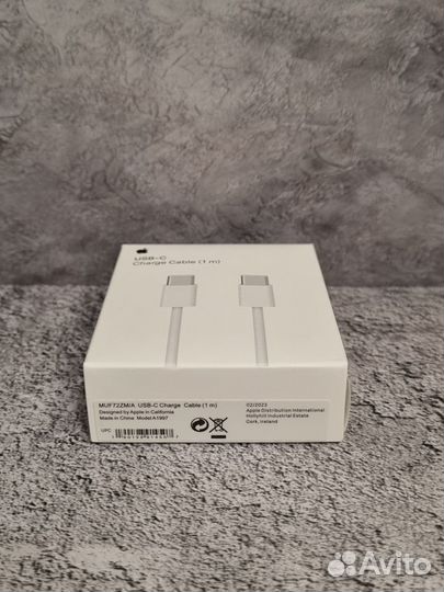 Зарядный провод Apple iPhone USB-C 1 метр (новый)