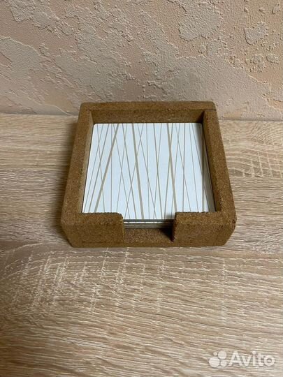 Подставки Икея из пробкового дерева под кружки