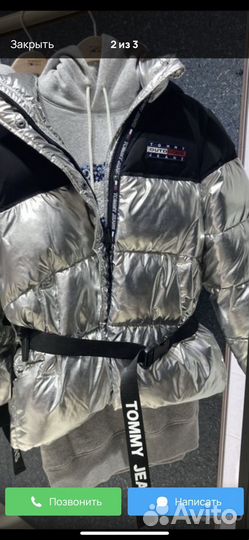 Tommy hilfiger пуховик