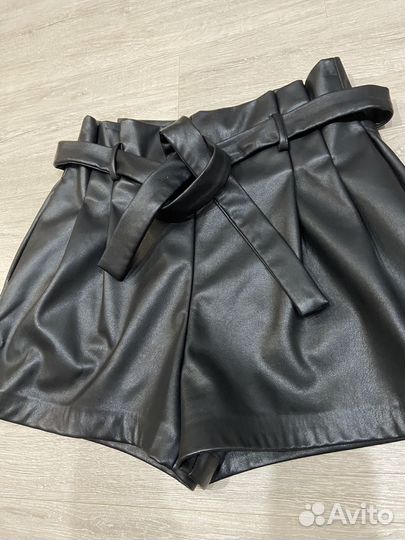 Шорты женские кожаные 46 48