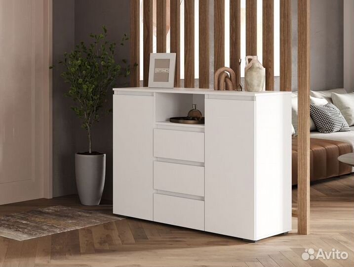 Комод 3 ящика 2 створки Хелен Км01