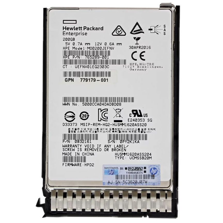 [779179-001] Жесткий Диск Hp 200gb Sas 2,5" Ssd 779179-001