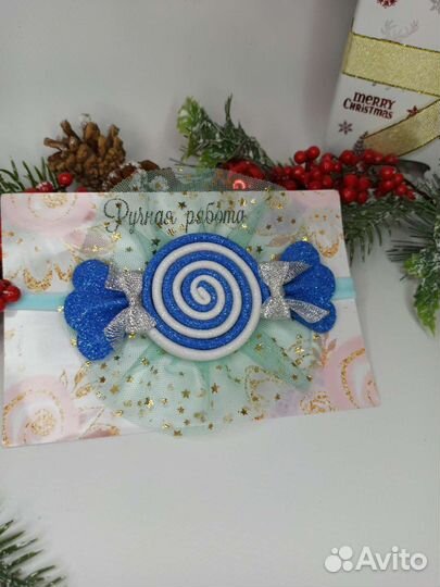 Повязка на голову конфетка