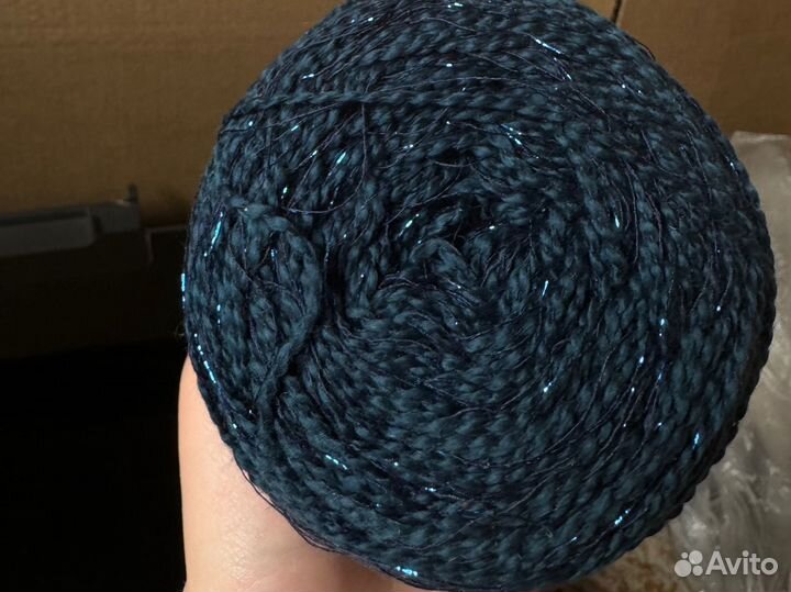 Пряжа хлопок с люрексом