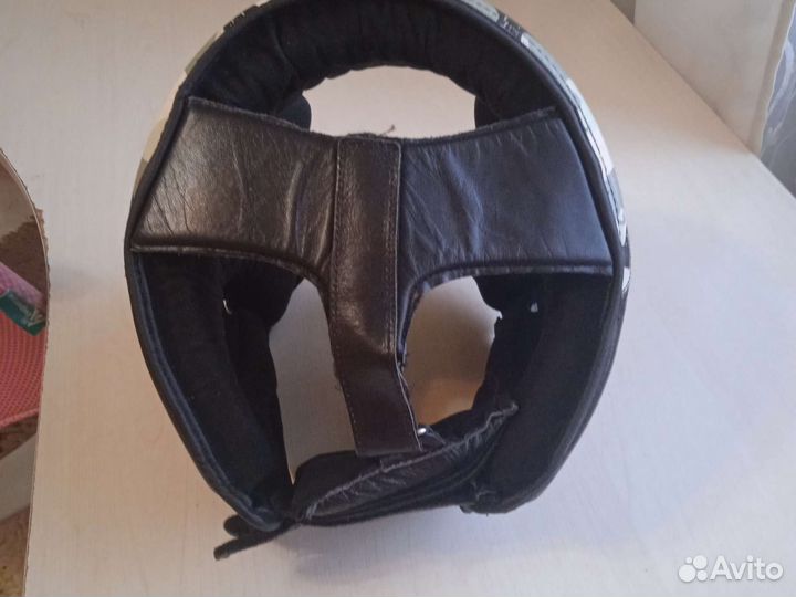 Шлем кожаный для бокса