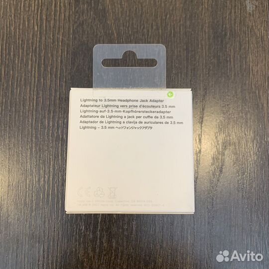 Переходник lighting-3,5 Jack для наушников iPhone