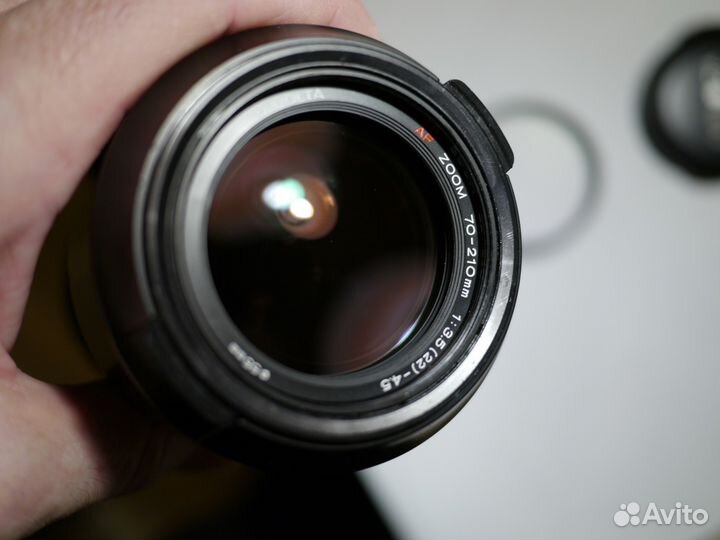 На sony AF 70-210 mm f/ 3.5-4.5 Minolta Япония