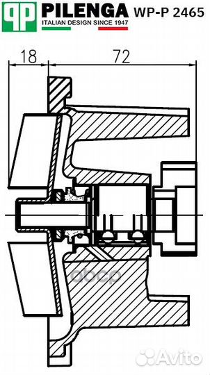 Водяной насос WP-P 2465 pilenga