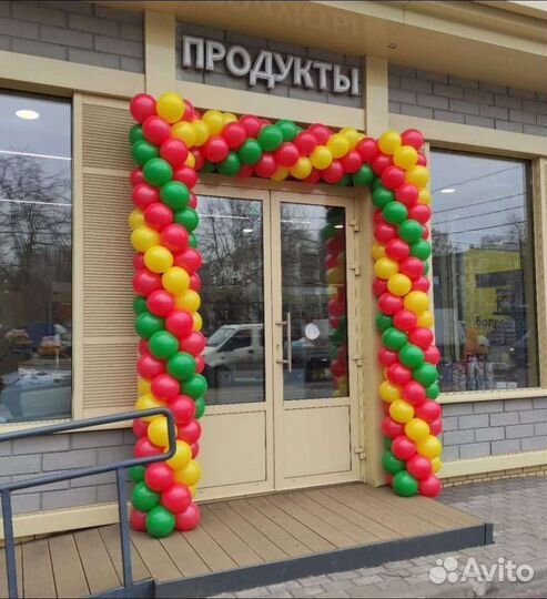 Арка из шаров на открытие