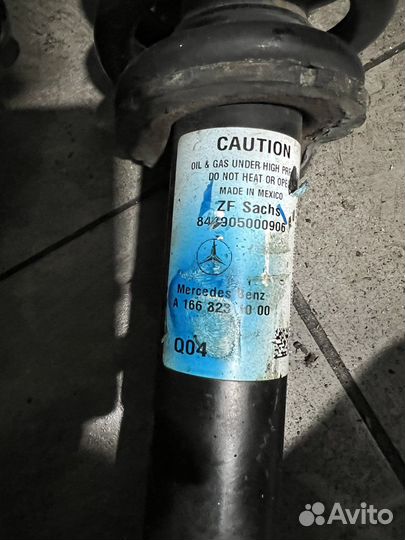 Амортизаторы передние на w166