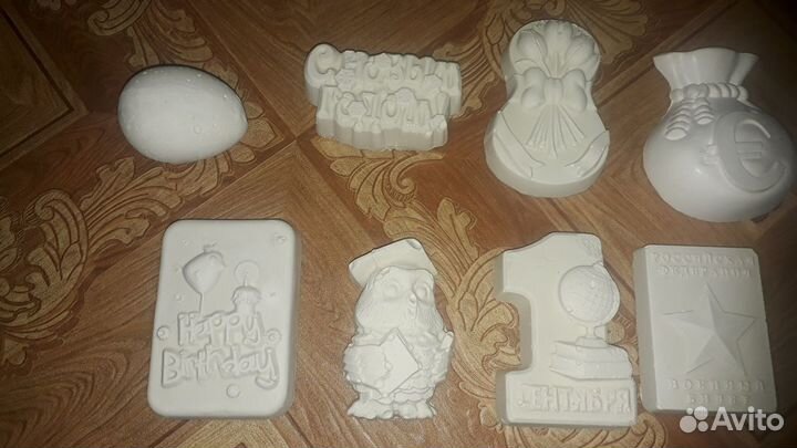 Гипсовые фигурки под раскраску. Детям