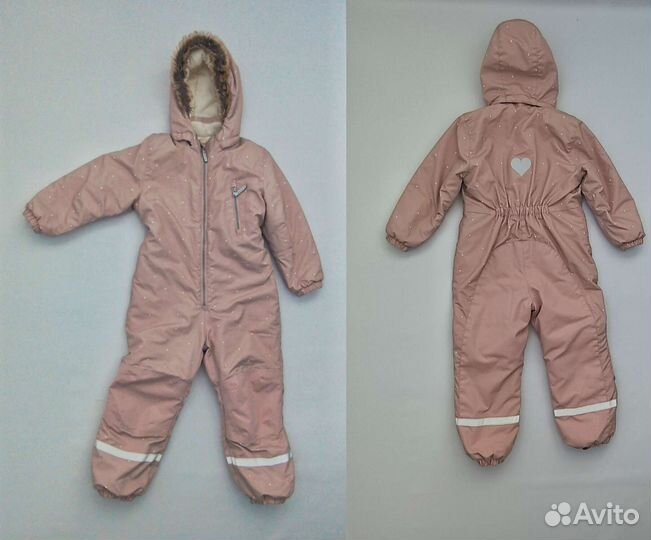 Комбинезон шапка снуд манишка перчатки H&M 116 см