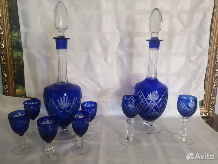 Хрусталь Сталинский Ампир (Кобальт )