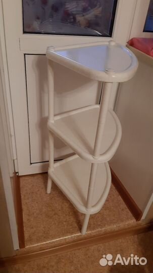 Полка угловая 3-х ярусная,пластик