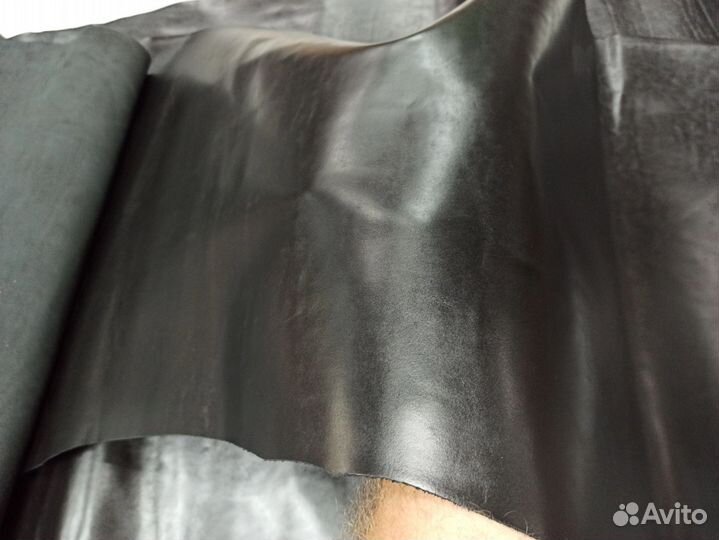 Натуральная кожа юфть с отделкой люкс