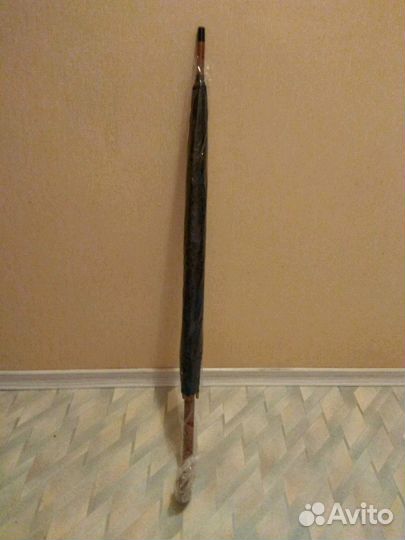 Зонт трость с деревянной ручкой