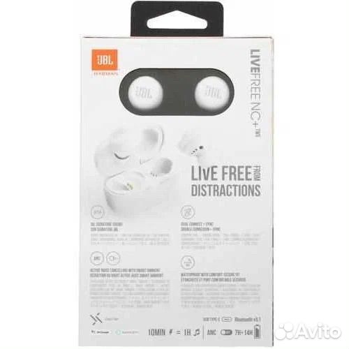 Беспроводные наушники JBL Live free nc+ оригинал