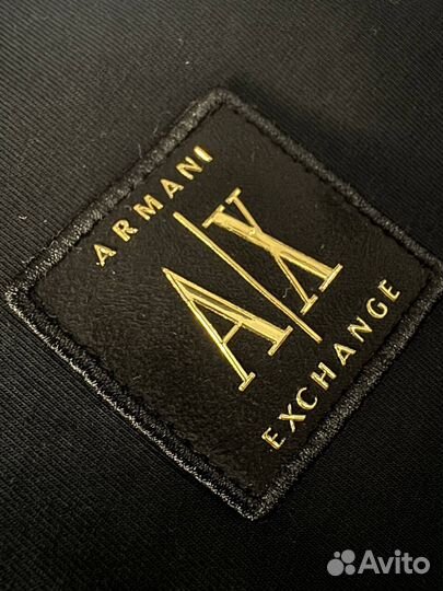 Футболка Armani Exchange черная люкс