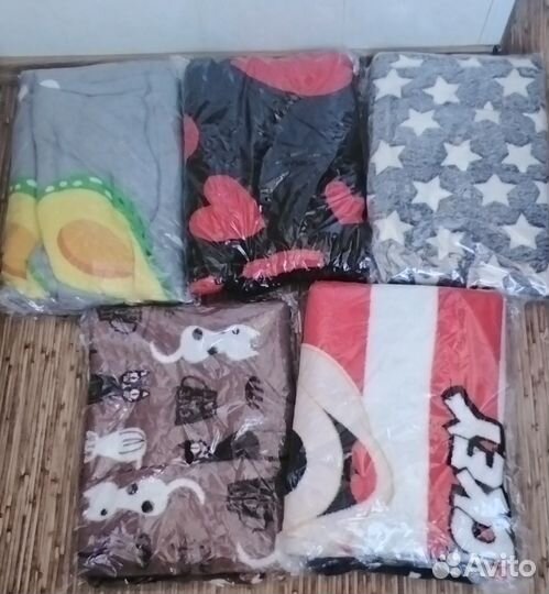 Плед флисовый новый