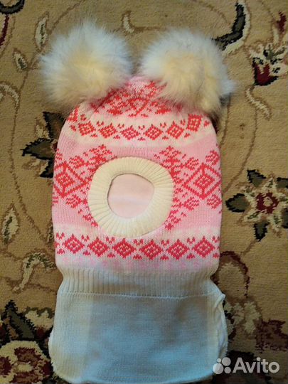 Шапка шлем зимняя
