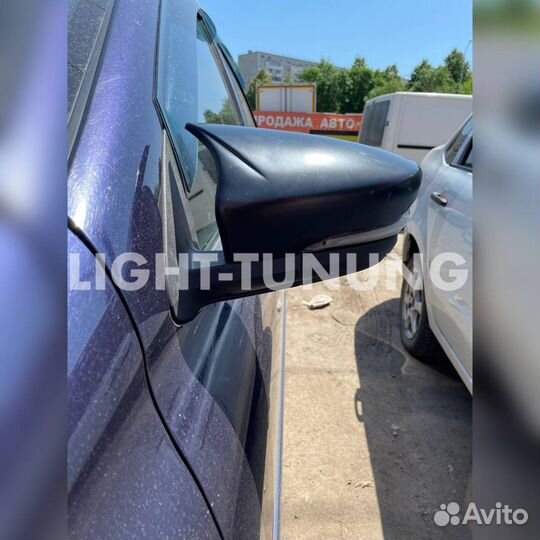 Накладки зеркал Гранта бмв стиль