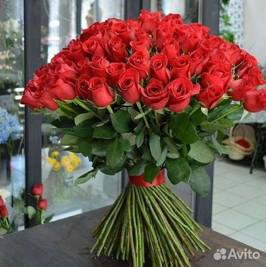 Букет роз 101 роза 51 роза