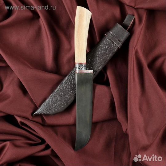 Нож Пчак Шархон - Дерево, средний (гарда гравировк