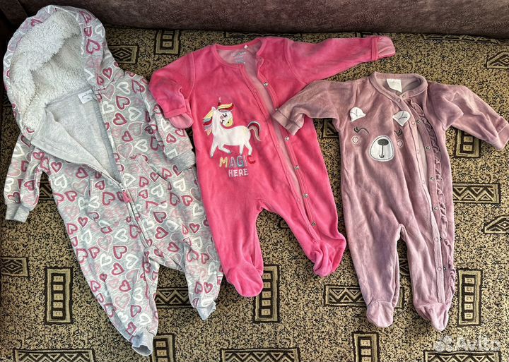 Вещи пакетом на девочку с рождения до 74