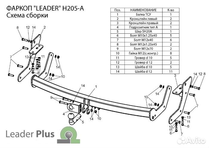 Фаркоп на hyundai santa FE classic