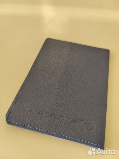 Кожаная обложка для паспорта Аэрофлот