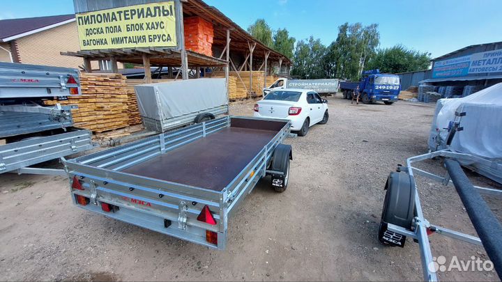 Прицеп 17.022 самосвал. Оцинкован с тентом 50 см