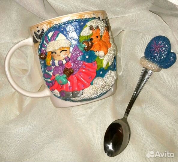 Кружка из полимерной глины