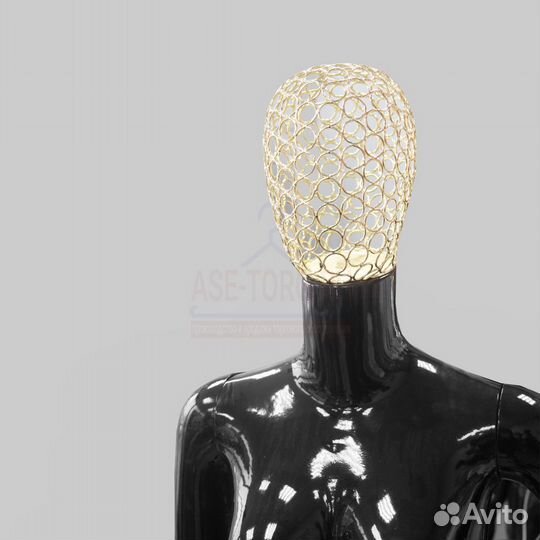 Манекен женский/мужской глянцевый с головой