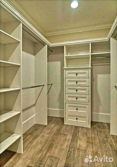 Гардеробная система хранения под ключ