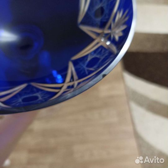 Вазы СССР хрусталь, стекло, кобальт