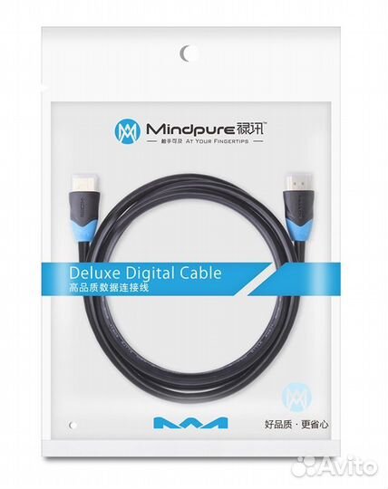 Кабель Mindpure hdmi (M) - hdmi (M) 2.0 HD001 12м
