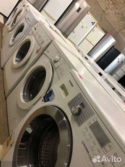 Стиральные машины б/у с гарантией: узкие, широкие
