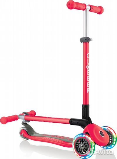 Самокат трехколесный Globber primo foldable lights